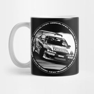 NISSAN SILVIA S14 KOUKI Black 'N White 4 (Black Version) Mug